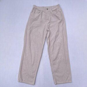 UO Urban Outfitters BDG Cream Corduroy Straight Leg High Rise Baggy Pant Size 31